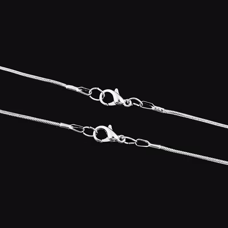 16 Cadena acero inoxidable plateado
