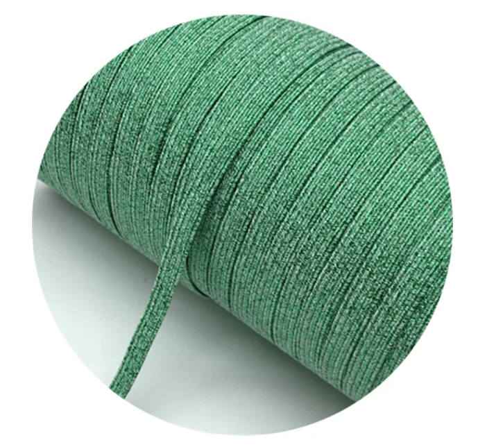 Metallic Flat Elastic 6mm roll of 3 meters