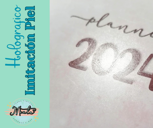 Laminante Holográfico Imitación Cuero 32cms ancho (2.4 Micras)