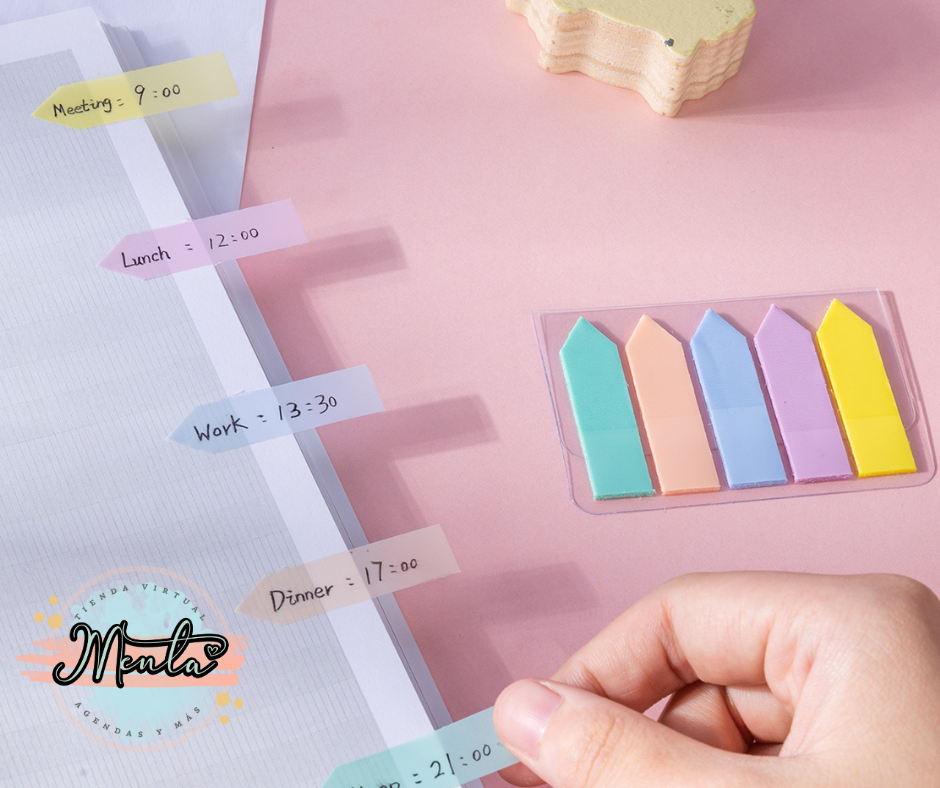 Banderitas Adhesivas Colores Pastel