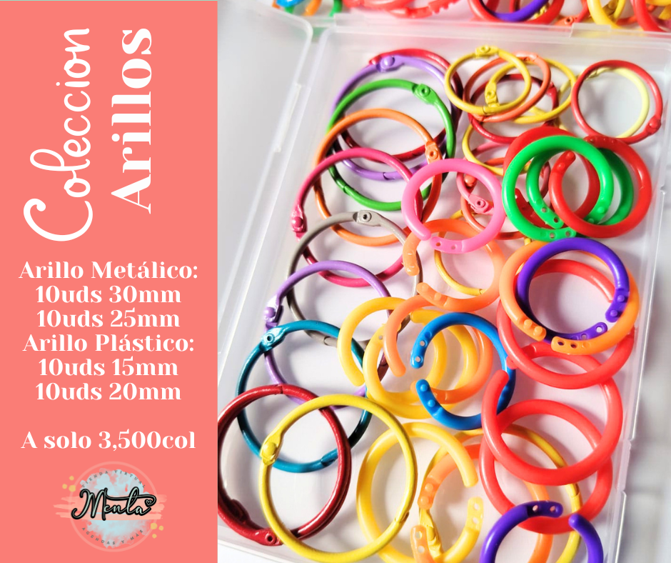 Cajita Arillos Plásticos y Metálicos
