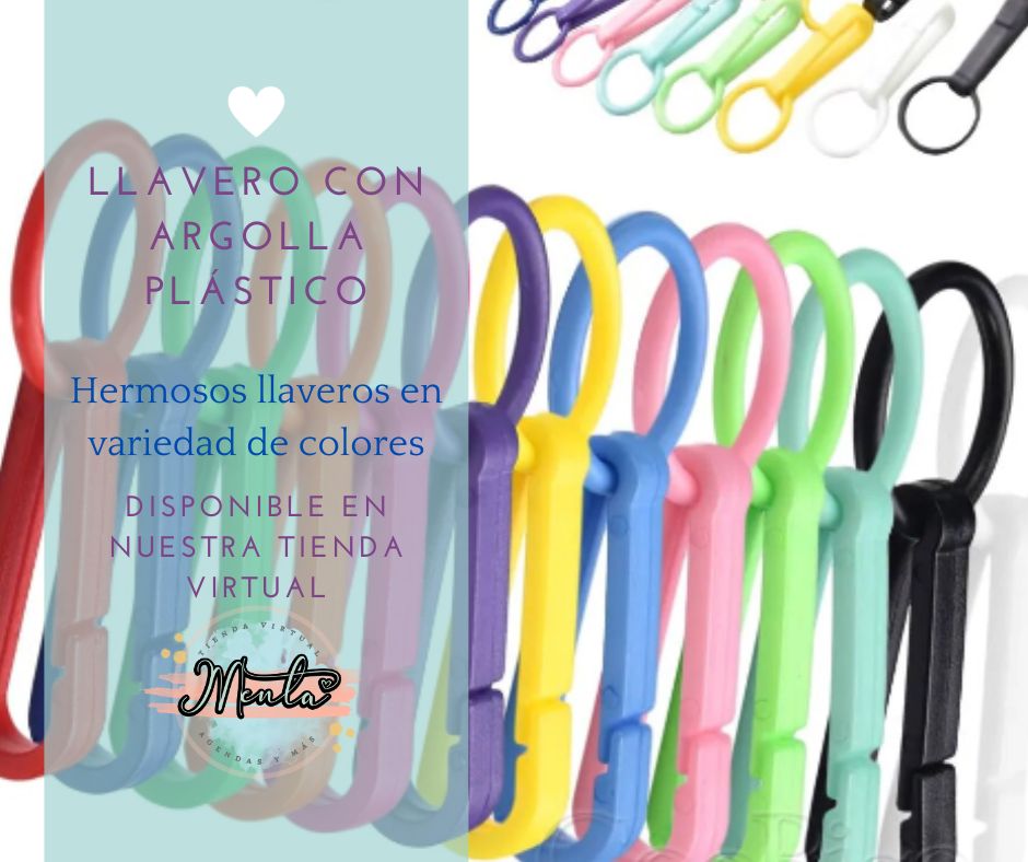 Llavero Plástico con Argolla
