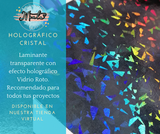 Laminante Holográfico Cristal 32cms ancho