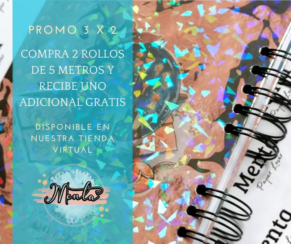 Laminante Holográfico Cristal 32cms ancho