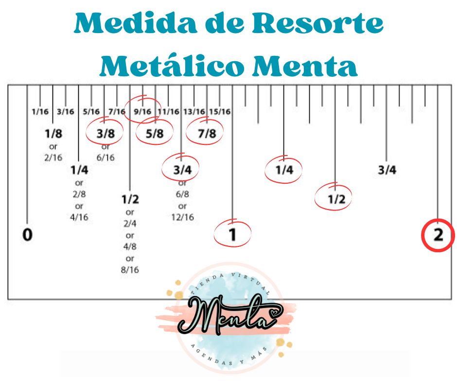 d-Resorte 7/8" Metálico Paso 2:1