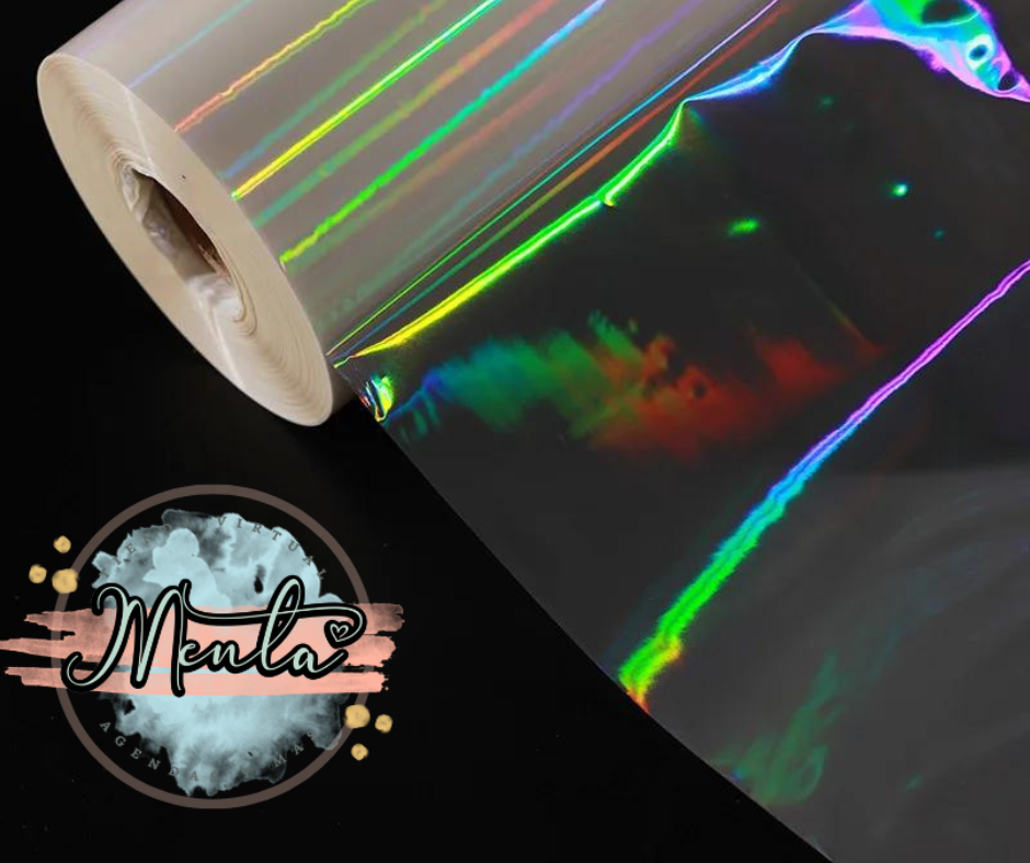 Laminante Holográfico Arcoiris 32cms ancho