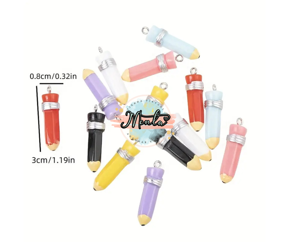 Dije Colgante Lápiz 5 Unidades