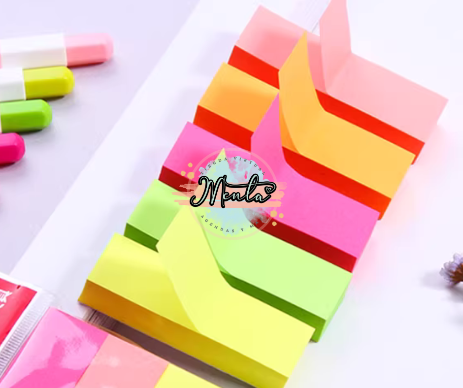 Notas Adhesivas 5 Pack Med:5x1.5 cms