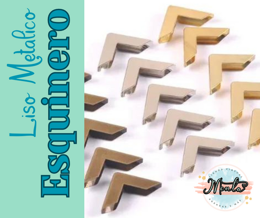 Smooth metallic corner piece 10-unit package