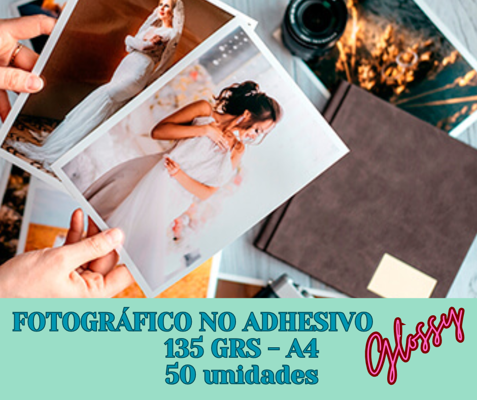 Non-Adhesive Glossy Photo Paper A4 Size 50 Units