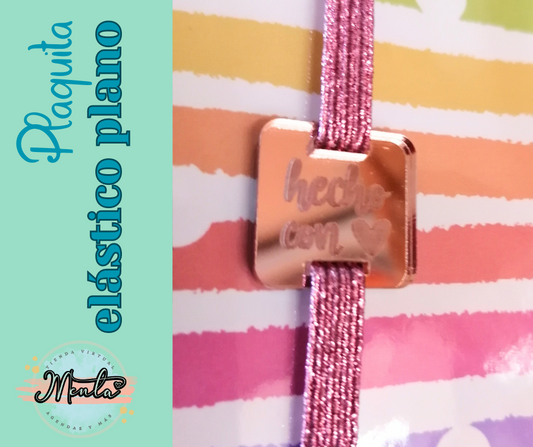Mirror and Mate type plate for elastic (Flat 6mm)