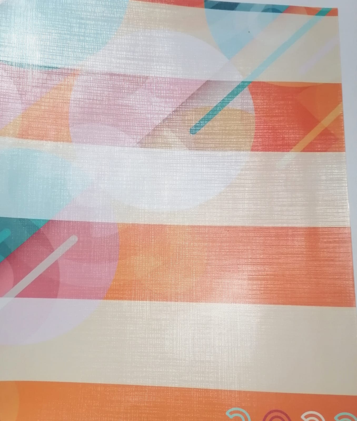 Laminante Holográfico Lino Fino 32cms ancho (2.4 Micras)