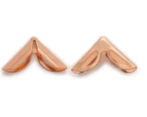 Metallic crescent corner piece 10-pack