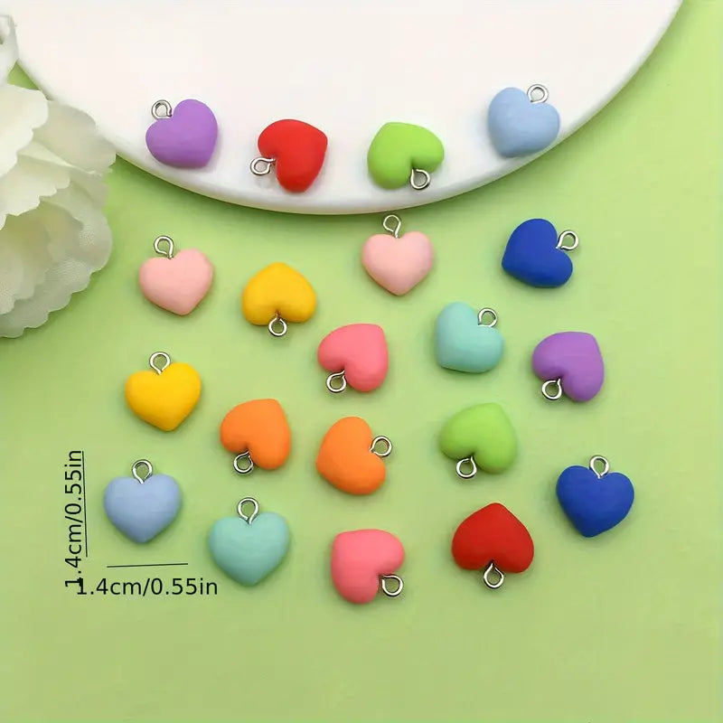 Dije Corazones 6 Unidades