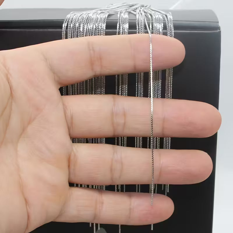 23 Cadena acero inoxidable dorado y plateado