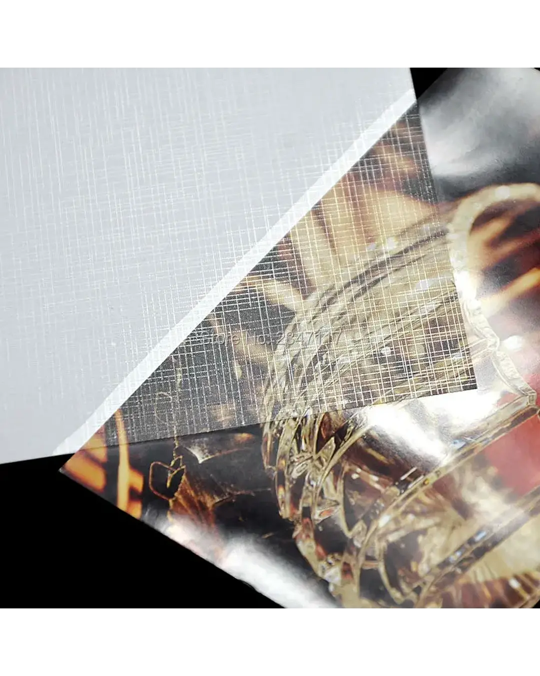 Holographic Laminating Fine Linen 32cms wide