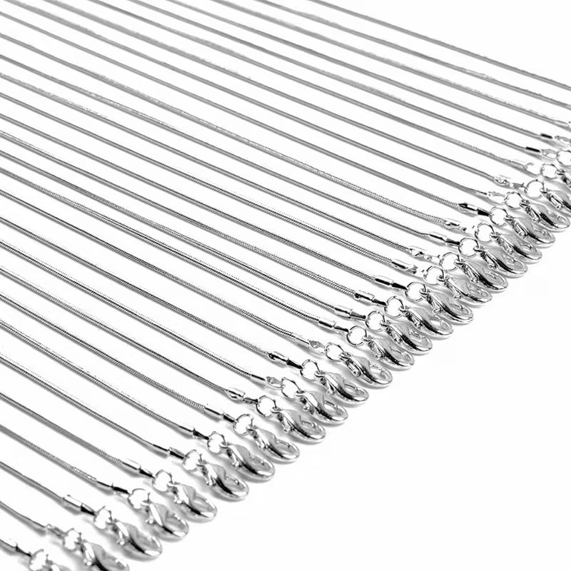 16 Cadena acero inoxidable plateado