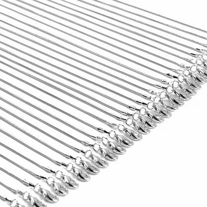 16 Cadena acero inoxidable plateado