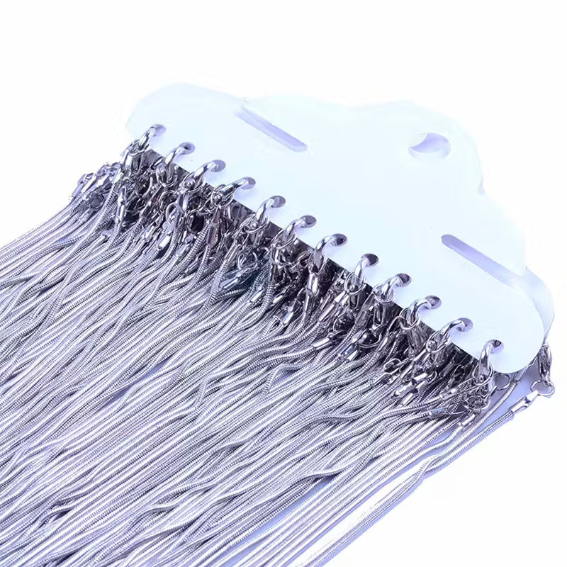 16 Cadena acero inoxidable plateado