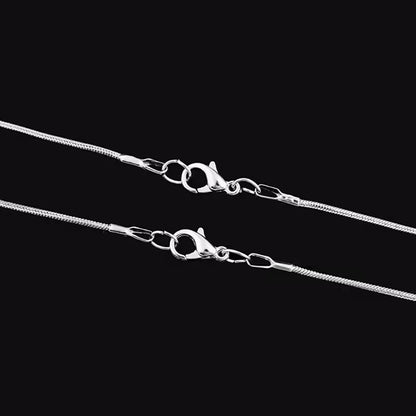 16 Cadena acero inoxidable plateado