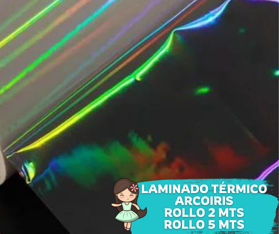 Rainbow Holographic Laminate 32cms wide