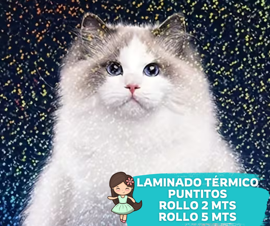 Laminado Puntitos 32cms ancho (2.4 Micras)