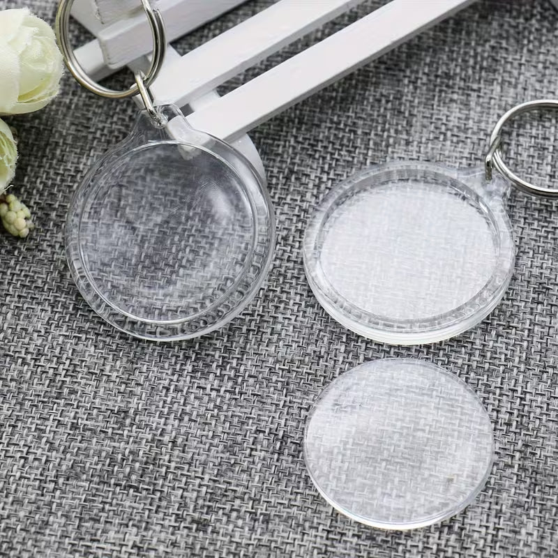 Llavero para insertar foto (redondo) 1.6"