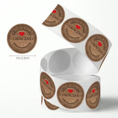 500 Stickers Agradecimiento Mod.3