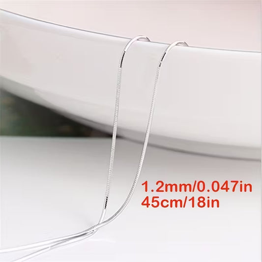 16 Cadena acero inoxidable plateado