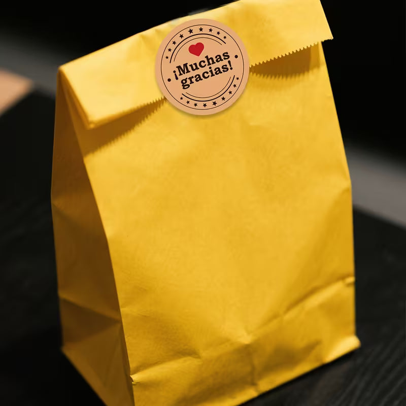 500 Stickers Muchas Gracias Mod.7