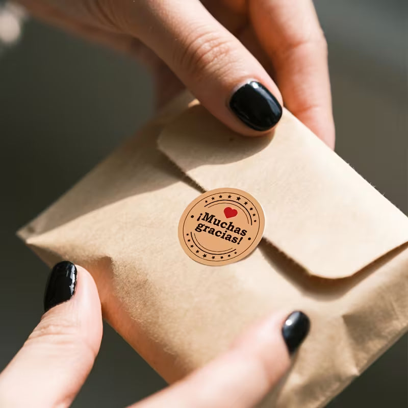 500 Stickers Muchas Gracias Mod.7