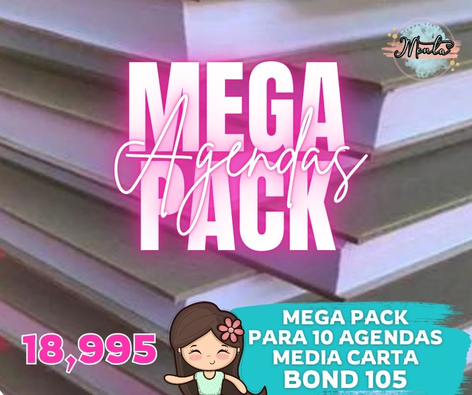 Mega Pack 10 Agendas Media Carta BOND 105