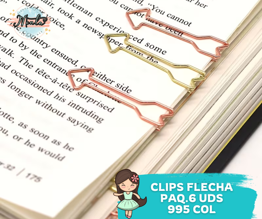 Clips Flecha 6 Unidades