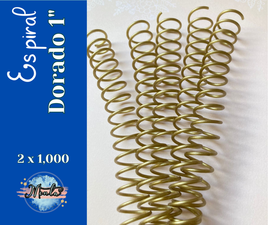 2x1 Espiral 30mm Dorado