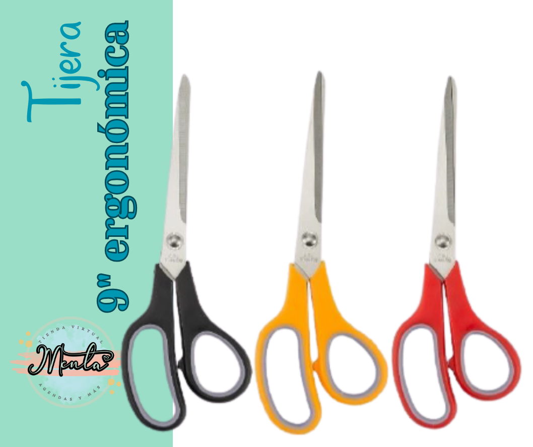 Tijera ergonómica 9"