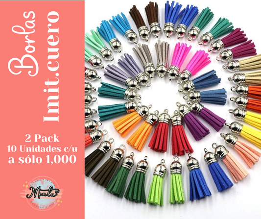 Borla Imitación Cuero 10uds 2x1 Pack