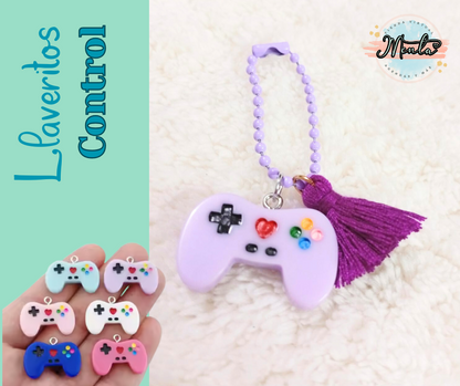 4 x 2 Llaveros Control Videojuegos