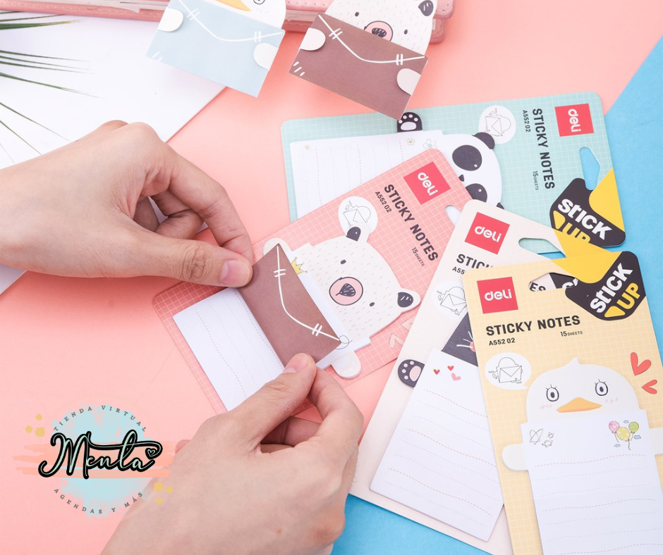 Notas Adhesivas Animalitos Cartas