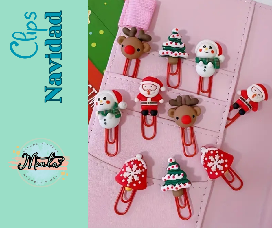 Clips Navidad 5 Unidades