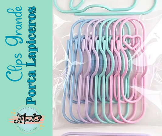 Clip Portalapicero Colores Pastel