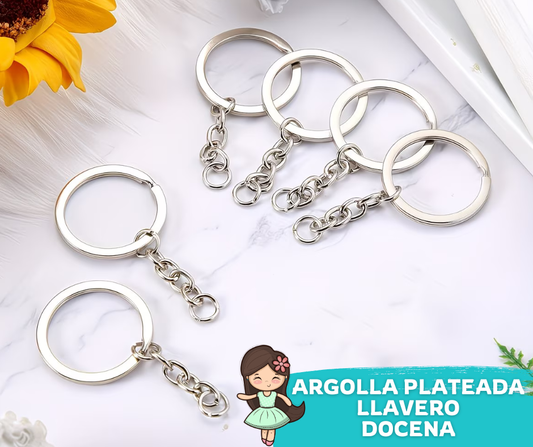 Metal Ring for Keychain Pack. 10 units