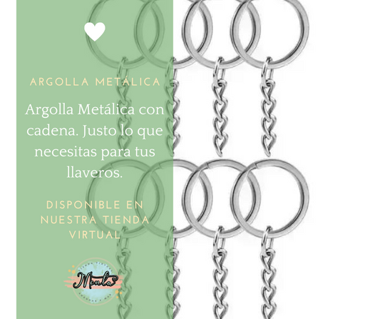 Metal Ring for Keychain Pack. 10 units