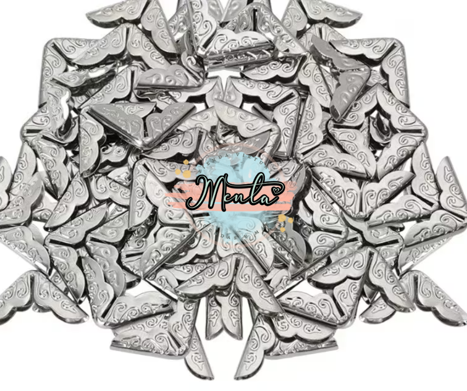 Smooth metallic corner piece 10-unit package