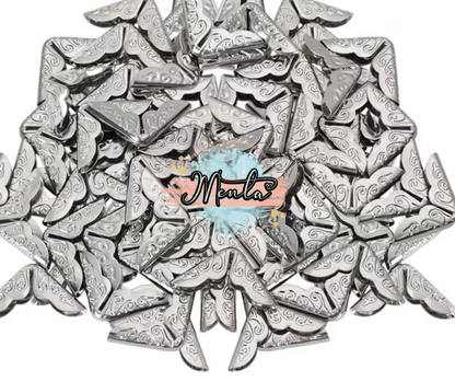 Smooth metallic corner piece 10-unit package