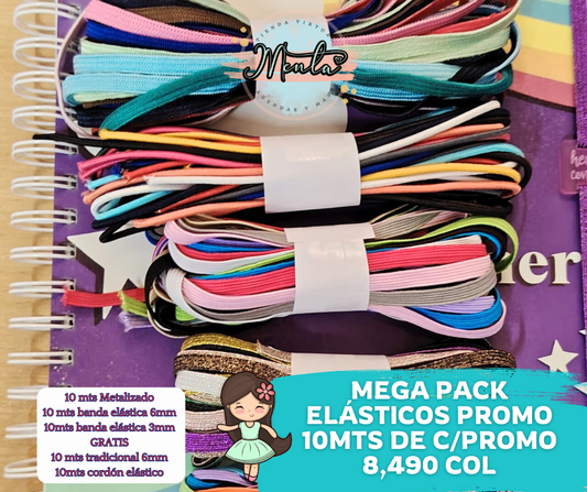 Mega Pack elástico Menta 30% Desc.