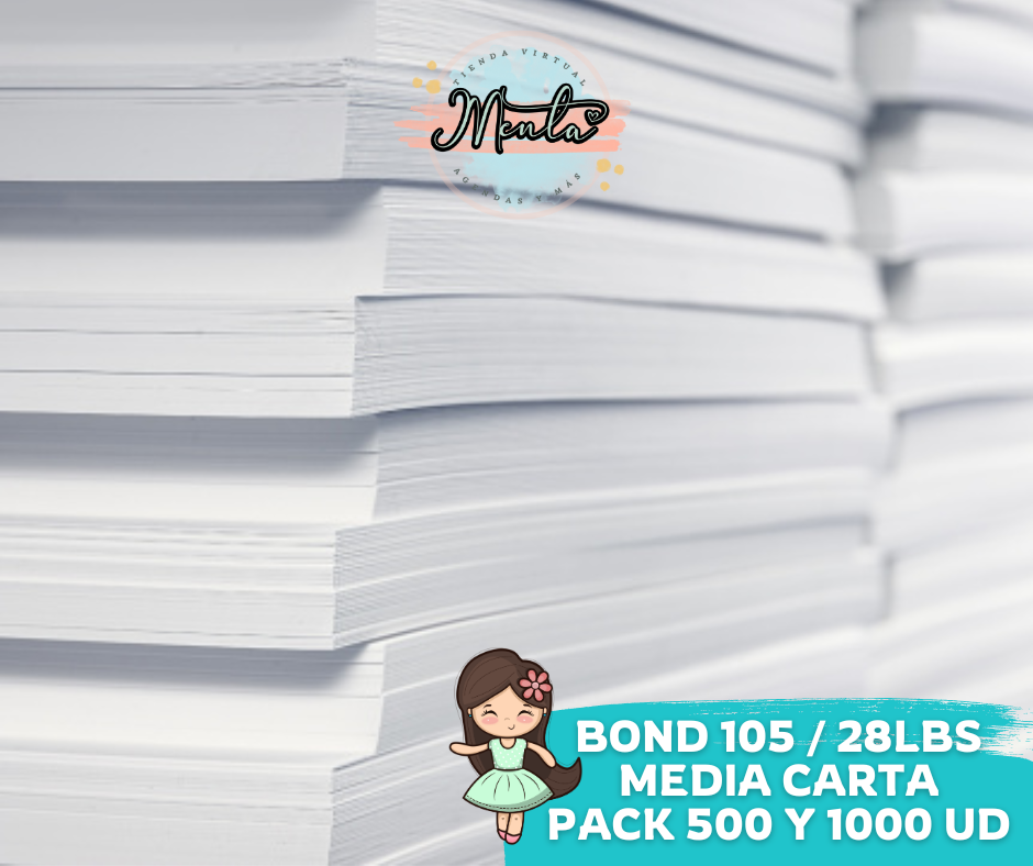 Bond Paper 90 Medium Letter. Package 250 units