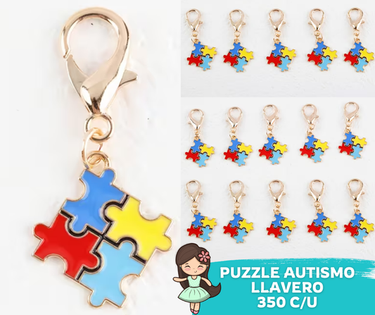 Llavero Puzzle Autismo (unidad)