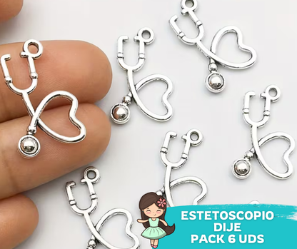Dije Estetoscopio 6 Unidades