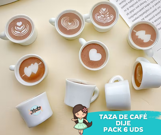 Dije Taza de Café 6 unidades