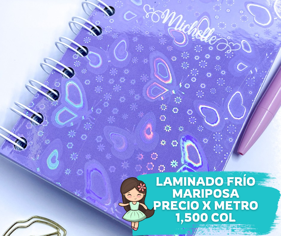 Laminantes en Frío Rollo 1 metro Mariposa